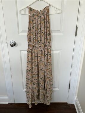 Böhme Floral Maxi Dress in Blush Pink